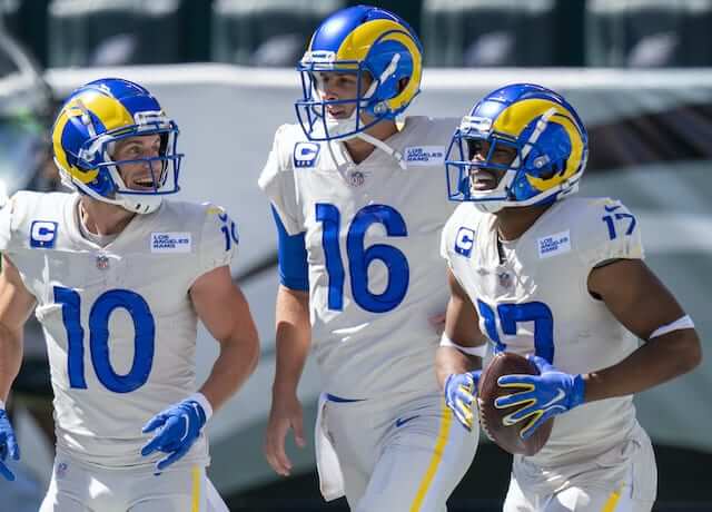 Jared Goff, Cooper Kupp, Robert Woods