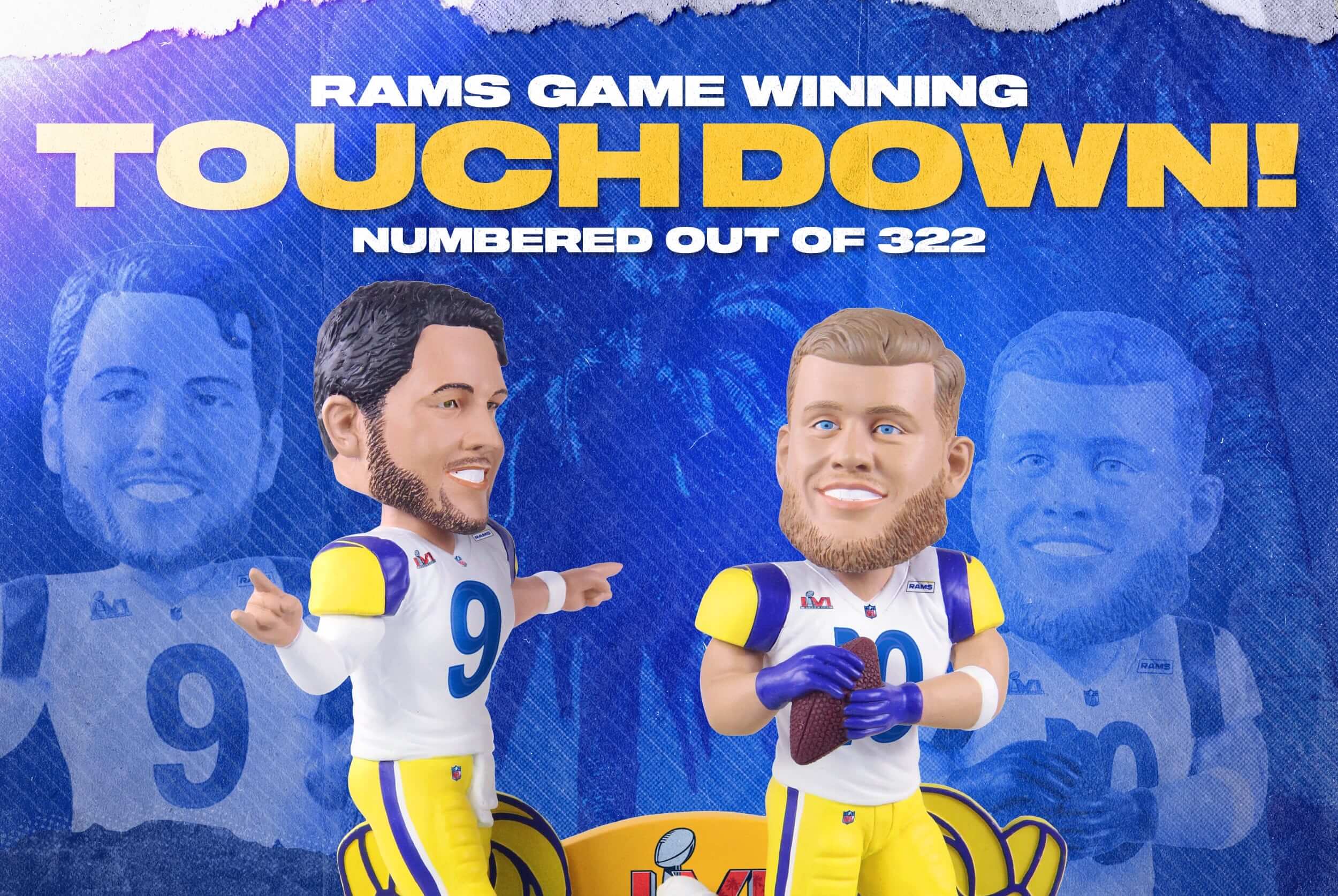 Matthew Stafford, Cooper Kupp, FOCO bobblehead