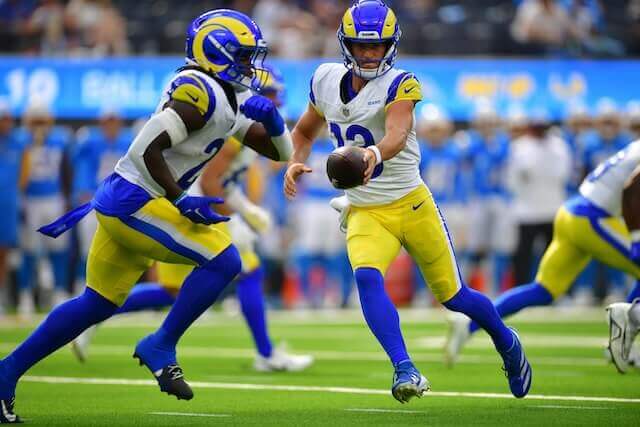 Stetson Bennett, Zach Evans, Rams, Chargers