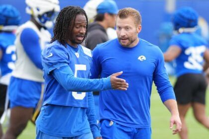 Tutu Atwell, Sean McVay, Rams